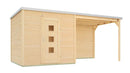 Weka Gartenhaus Granby wekaLine 413, 596x300, Naturbelassen