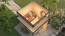 Weka Gartenhaus Amberley, 250x250, Naturbelassen