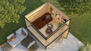 Weka Gartenhaus Amberley, 300x300, Naturbelassen