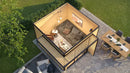 Weka Gartenhaus Amberley, 300x300, Naturbelassen