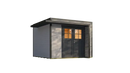 Weka Gartenhaus Amberley, 300x300, Grau/Anthrazit