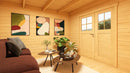Weka Gartenhaus Amberley, 300x300, Grau/Anthrazit