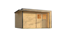 Weka Gartenhaus Amberley, 400x400, Naturbelassen