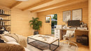 Weka Gartenhaus Amberley, 400x400, Naturbelassen
