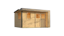 Weka Gartenhaus Amberley, 400x400, Naturbelassen