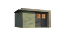 Weka Gartenhaus Amberley, 400x400, grüngrau/anthrazit