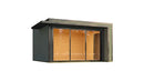 Weka Gartenhaus Amberley, 400x400, grüngrau/anthrazit