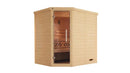 Weka Massivholz-Elementsauna Kemi Eck, 188x140, Glastür