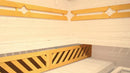 Weka Massivholz-Elementsauna Kemi Eck, 188x188, Glastür