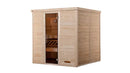 Weka Massivholz-Elementsauna Kemi, 188x188, Glastür