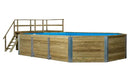 Weka Gartenpool 594,714x376, Grün imprägniert