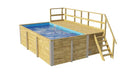 Weka Gartenpool Siarago 595, 416x309, Folie Blau, mit Filteranlage