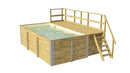 Weka Gartenpool Siarago 595, 416x309, Folie Sand, mit Filteranlage