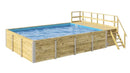 Weka Gartenpool Siarago 595, 416x644, Folie Blau, mit Filteranlage