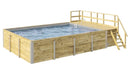 Weka Gartenpool Siarago 595, 416x644, Folie Grau, mit Filteranlage