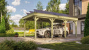 Weka Carport 609, 294x591, Grün imprägniert