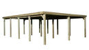 Weka Carport 618, 576x784, Grün imprägniert
