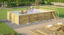 Weka Pool Mediterrano, 416x644, Grün imprägniert
