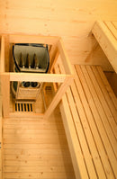 Sanotechnik Finnish Sauna PANORAMA BLACK Sauna 2 Pers.130x120x200 cm
