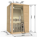 Sanotechnik Finnish sauna TAMPERE sauna for 2 people 125x110x195 cm