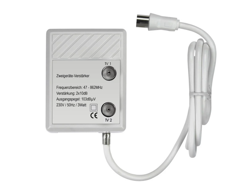 Kabelverstärker Renkforce Kabel-TV Verstärker 2-fach 20 dB