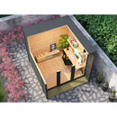 Fjordholz Gartenhaus Modell Office Box Größe S schwarz