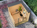 Fjordholz Gartenhaus Modell Office Box Größe S natur