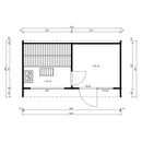Fjordholz Sauna House Model Box Size XL natural