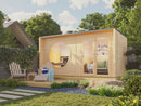 Fjordholz Gartenhaus Modell Office Box Größe XL natur