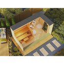 Fjordholz Sauna House Model Box Size XL natural