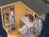 Fjordholz Gartenhaus Modell Office Box Größe XXS +SD schwarz