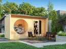 Fjordholz Gartenhaus Modell Office Box Größe L natur