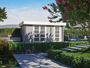 Fjordholz Flachdach Gartenhaus Modell Tekla 28