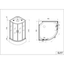 Sanotechnik complete shower enclosure VITA 90x90x215cm