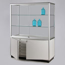 Form Department CONCEPT.R14 – Schrankvitrine mit Schiebetüren und Schubladen im Unterschrank