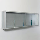 Form Department CONCEPT.W16 – Wandvitrine mit Aluminiumrahmen und Schiebetüren XXL