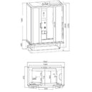 Sanotechnik - Dampfdk NEVADA 87x154x225cm