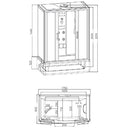 Sanotechnik - Barrage à vapeur NEVADA 85x175x229cm
