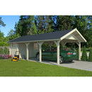 Fjordholz Carport with Shed Model Abri 70