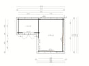 Fjordholz Gartenhaus Alu Concept 44 M