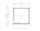 Fjordholz Gartenhaus Alu Concept 44 P