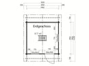 Fjordholz Satteldach Gartenhaus Modell Cyrene 44