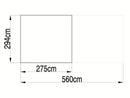 StarLine Metall Gerätehaus Modell Style 7,56 m² Spar-Set-1 Alu Grau