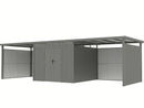 StarLine Metal Garden Shed Model Style 7.56 m² Economy Set-4 Aluminum Grey