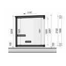 Fjordholz Sauna House Model Paradiso 2-Room Black Edition