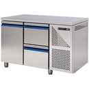 AfG Berlin Dkt2c2-s6 Kühltisch 1 Tür + 2 Schubladen Tiefe 600 Mm