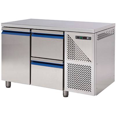 AfG Berlin Dkt2c2-s6 Kühltisch 1 Tür + 2 Schubladen Tiefe 600 Mm