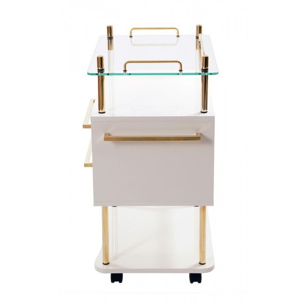 Tavolino Soleni Luxury 2 bianco Edizione Oro zecchino 999