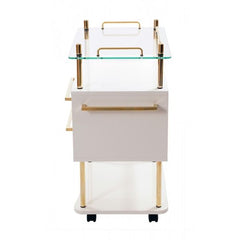 Tavolino Soleni Luxury 2 bianco Edizione Oro zecchino 999 – Vorschau 2