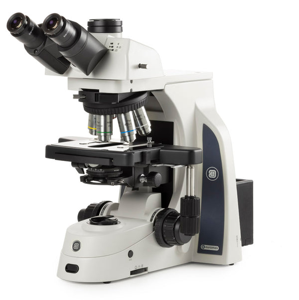 Euromex Delphi-X Observe für Anatomopathologie, trinokulares Mikroskop mit SWF 10x/25 mm Ø 30 mm Okularen, Plan PLi 4/10/20/S40 IOS-Objektiven